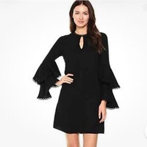 Shoshanna Black Bell Sleeve Dress